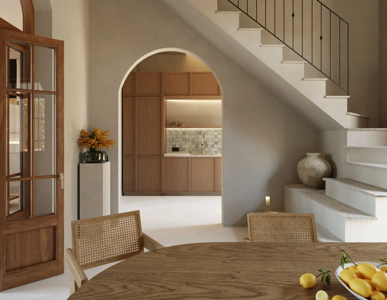 Aufgang in den ersten Stock