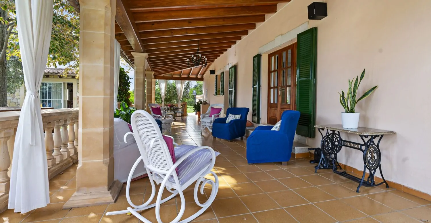 Sitzecke auf der Terrasse