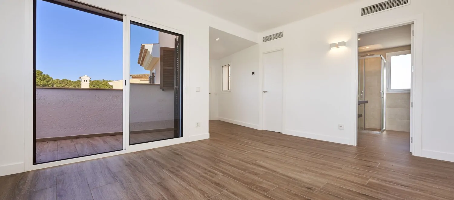 Bedroom with balcony