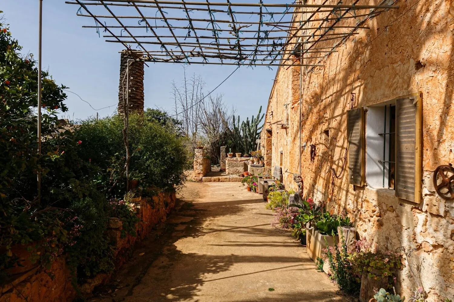 Terraza con vista al oeste
