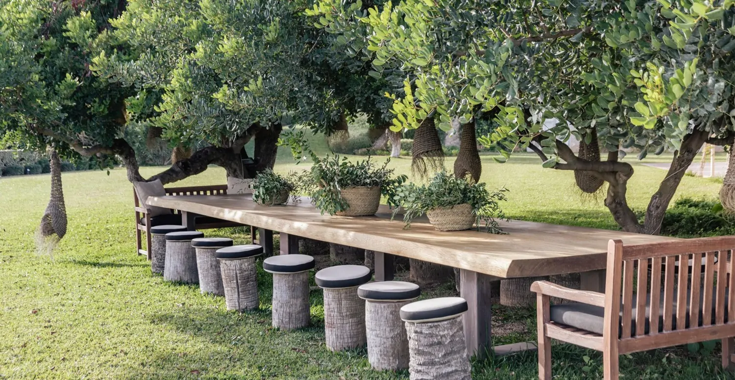 Mesa de comedor exterior