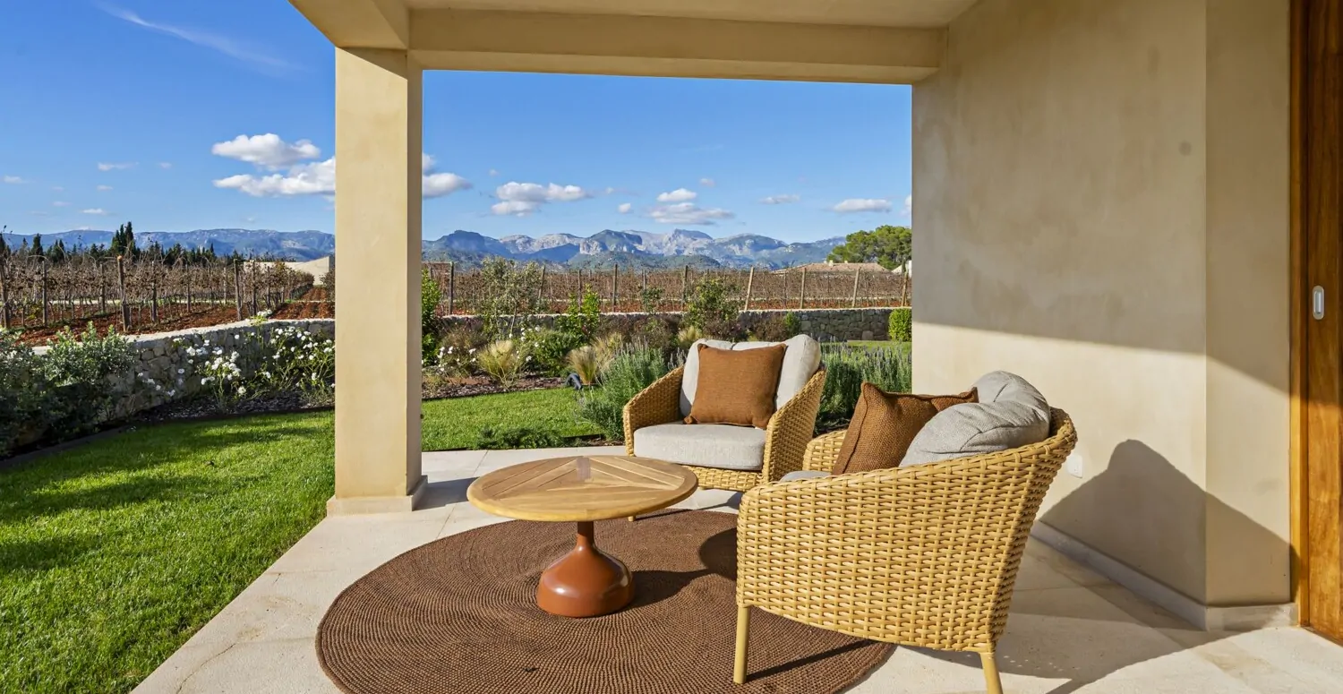 Seating area on the terrace