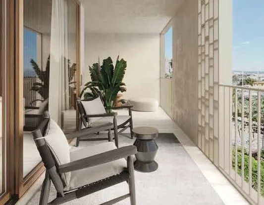 Apartamento con balcón