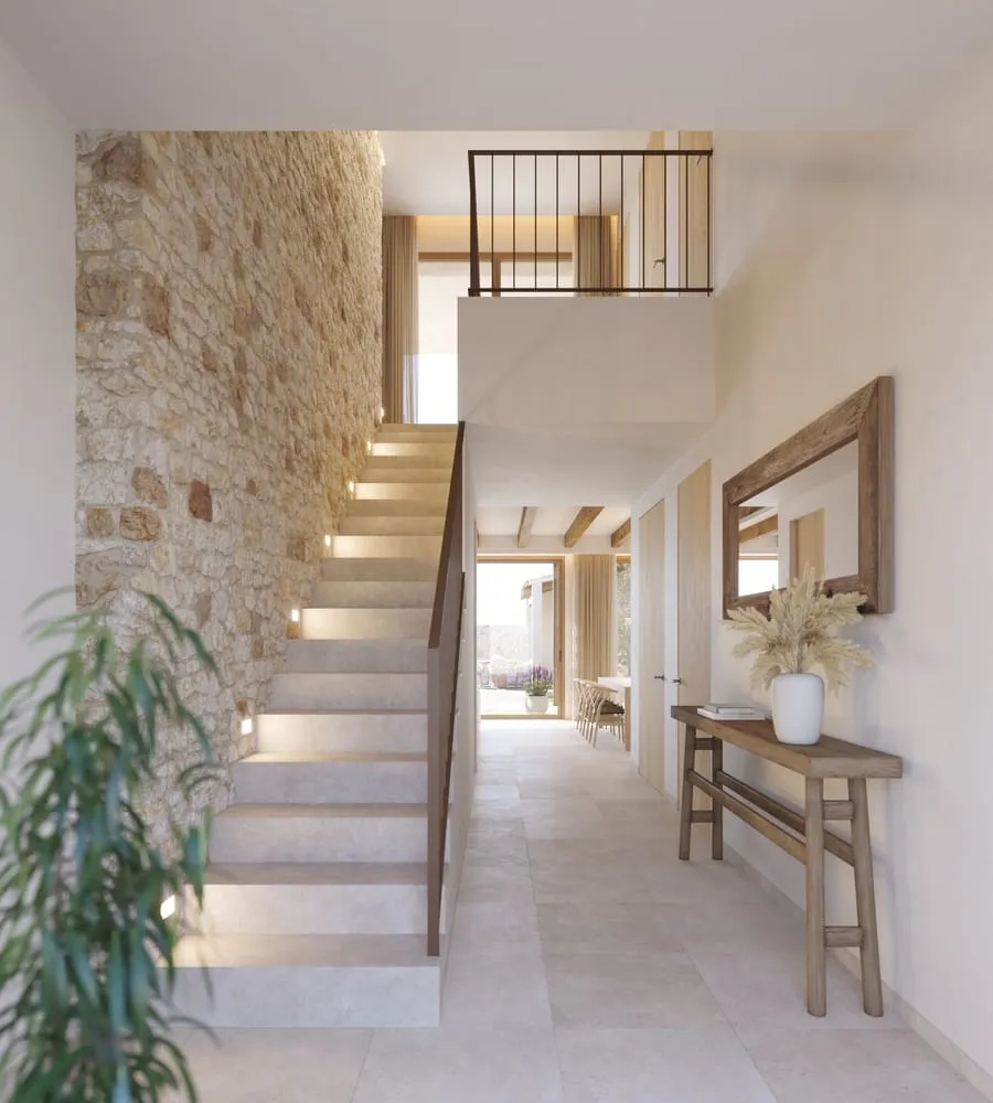 Escalera y entrada