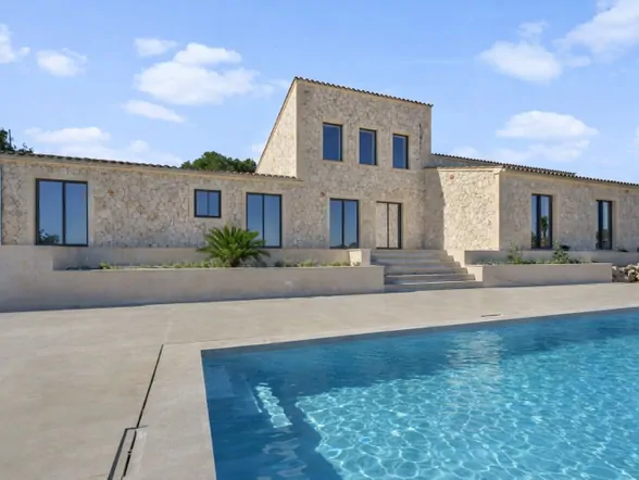 Modern finca with natural stone walls and pool in a dream location near Cala Llombards – photo 39