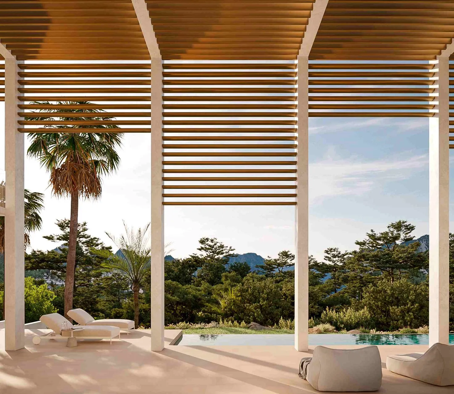 Überdachte Terrasse