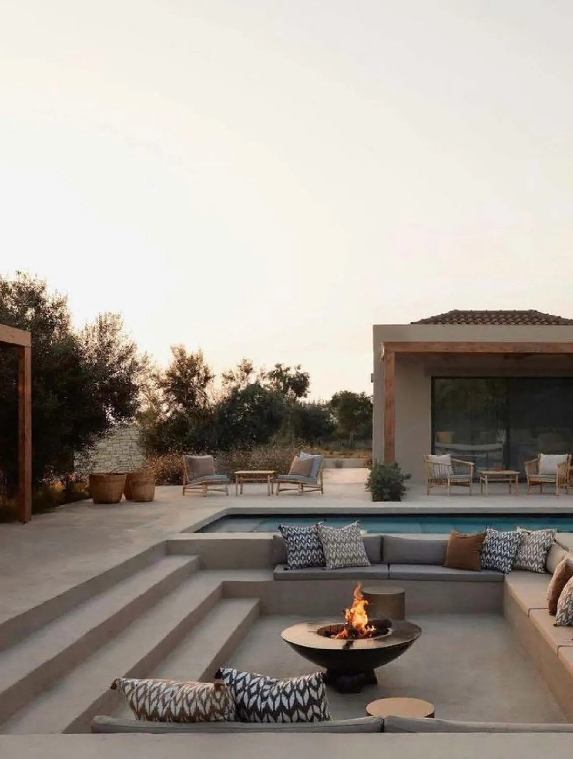Fire place and chill out