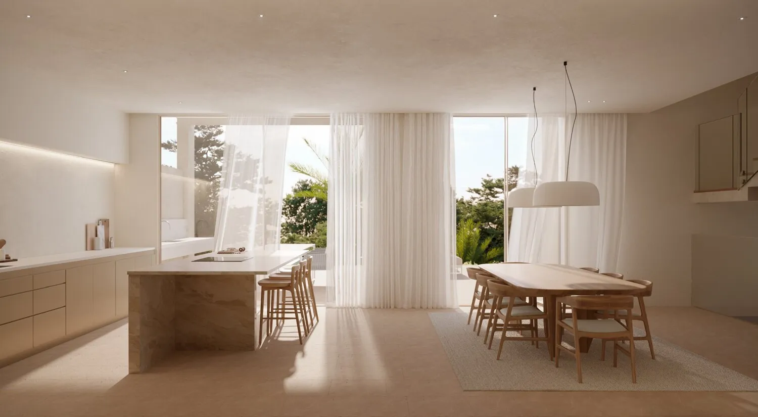 Cocina y comedor