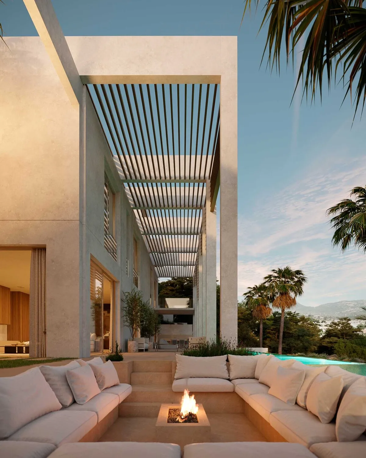 Lounge-area y fire-place