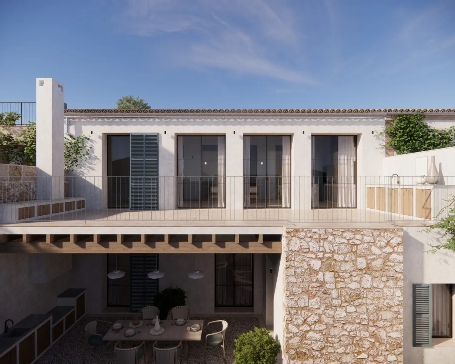 Terraza cubierta