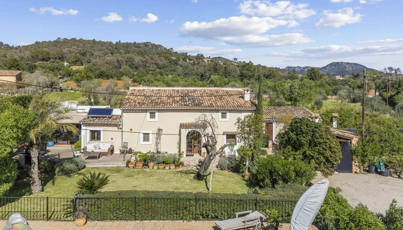 Vista a la casa