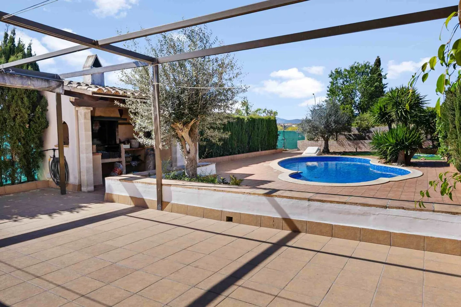 Vista a al piscina