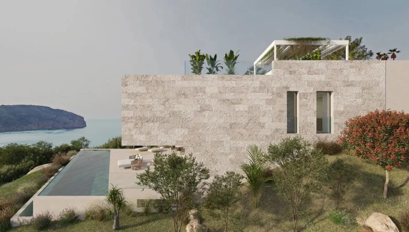 Villa y piscina