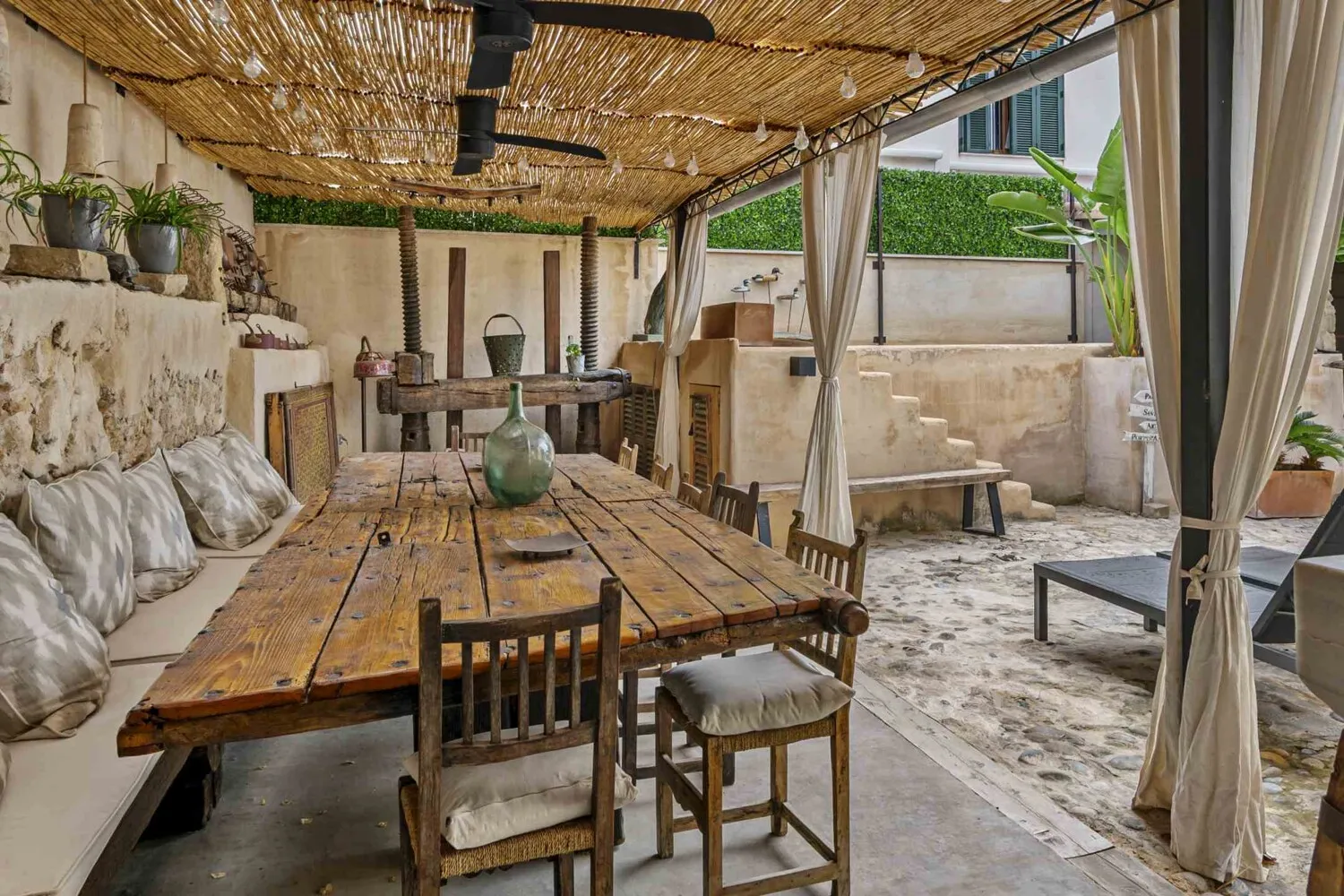 Dining area outdoors