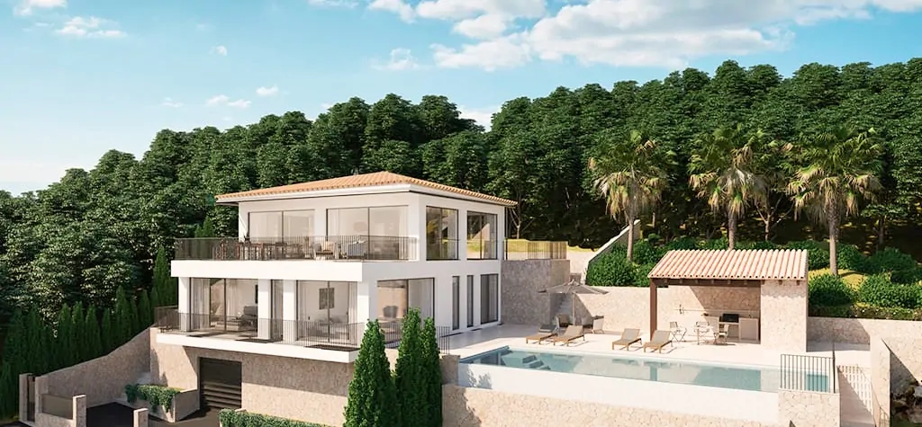 Neubauvilla-Modern-Pool-Panoramablick-Galilea-Spa-Smart Home-Villa-Luxus