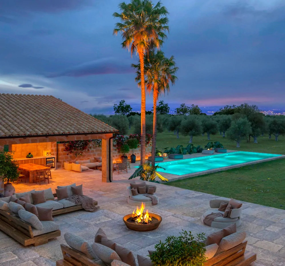 Projekt einer Finca mit Weinberg