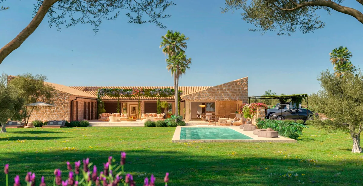 Projekt einer Finca mit Weinberg