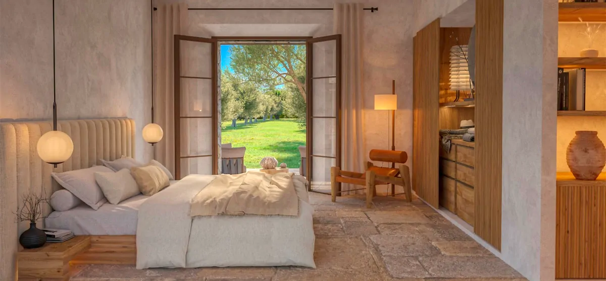 Projekt einer Finca mit Weinberg