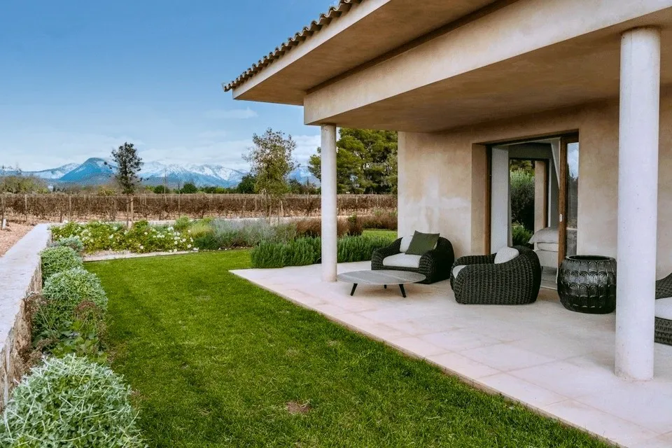 Seating area on the terrace