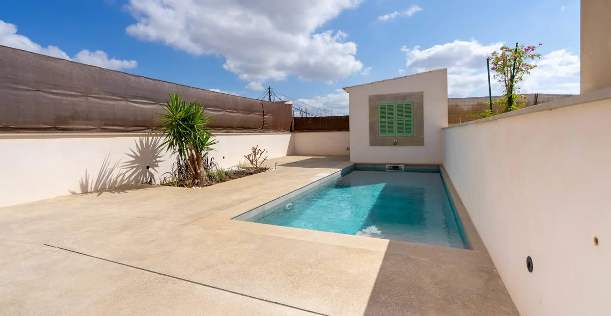 Modernes Stadthaus mit Pool, neu gebaut, in Biniali-Sencelles