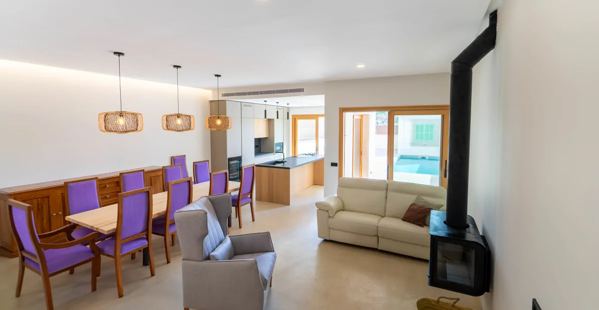 Modernes Stadthaus mit Pool, neu gebaut, in Biniali-Sencelles