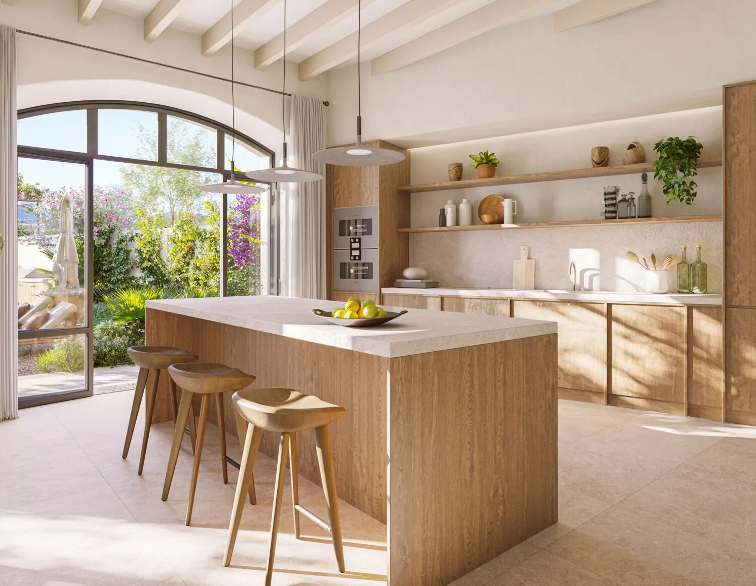 Moderne Einbauküche mit hochwertigen Materialien