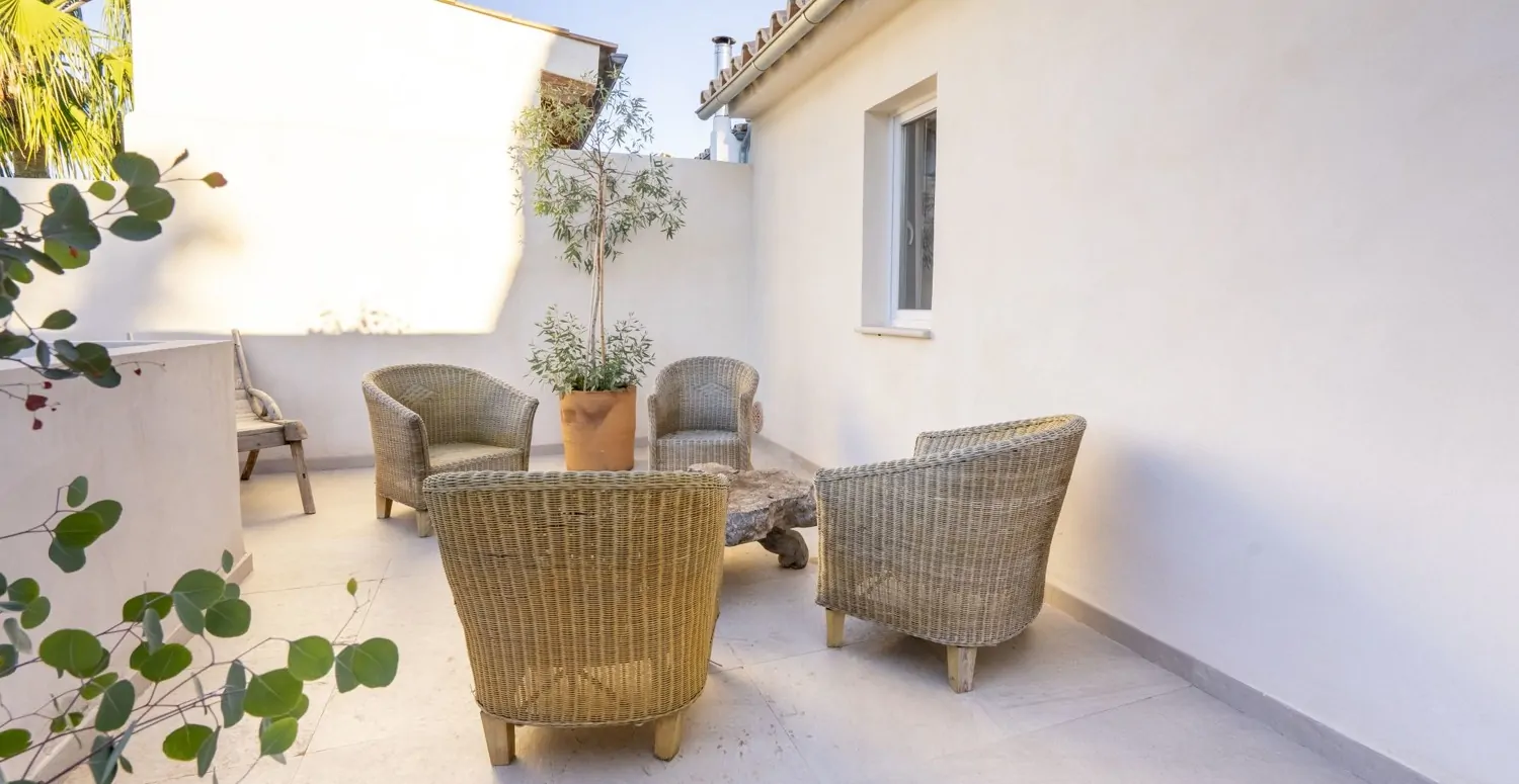 Terraza en la primera planta