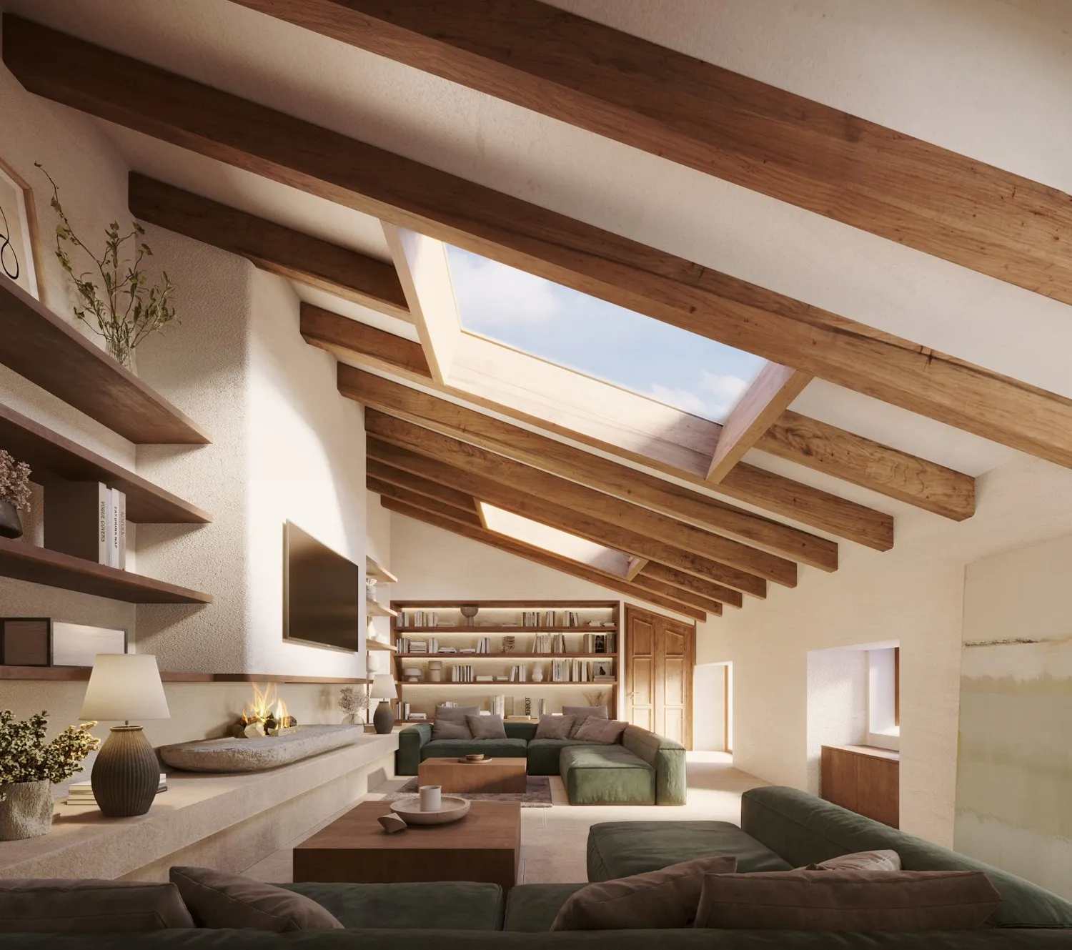 Sala de estar en el segundo piso