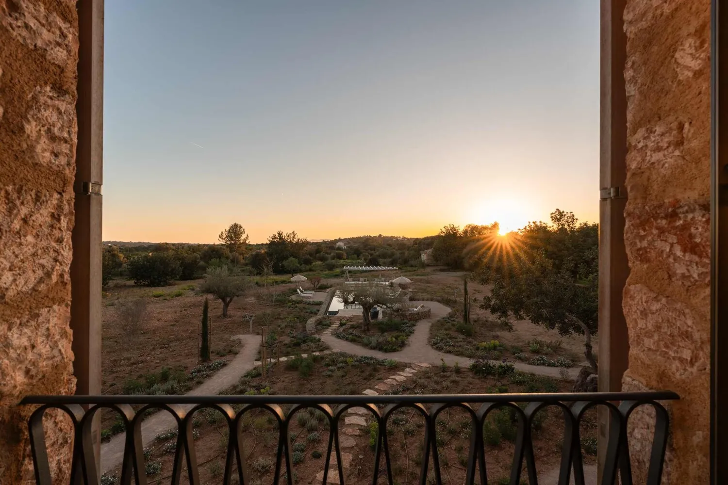 View of the sunset