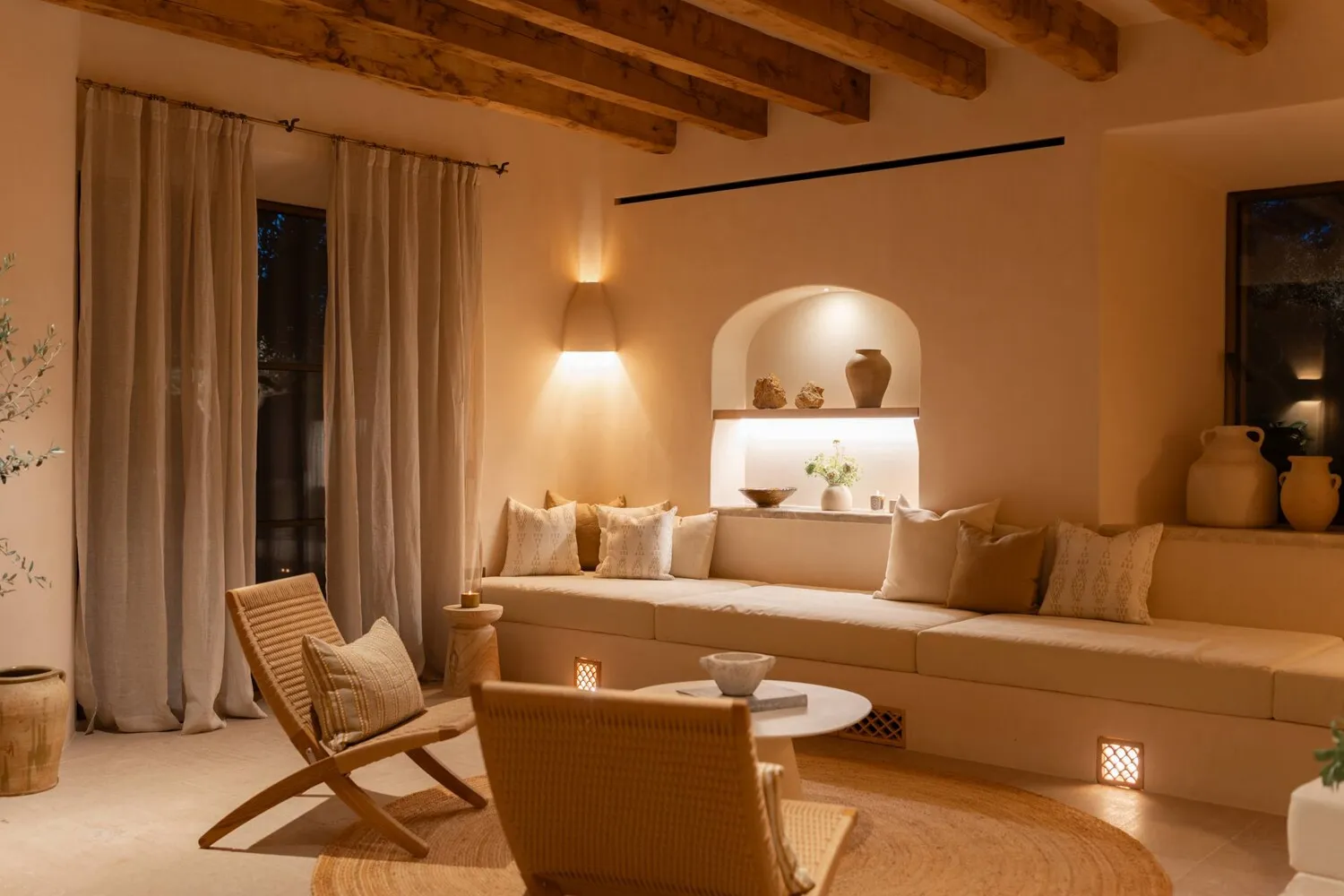 Living room in the evening