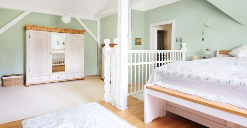 ... und Zugang zum Bad en suite