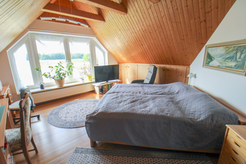 Schlafzimmer mit Ausblick