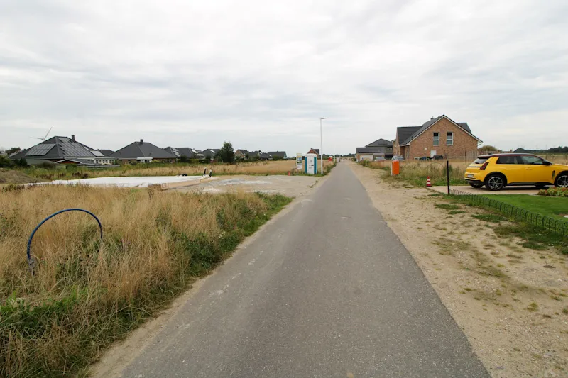 Sackgasse im Baugebiet