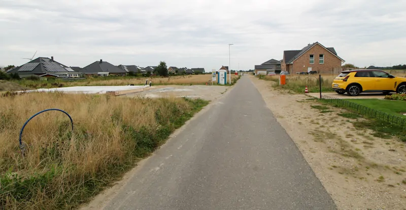 Sackgasse im Baugebiet