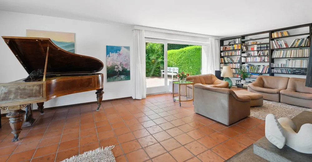 Blick aus dem Eßzimmer