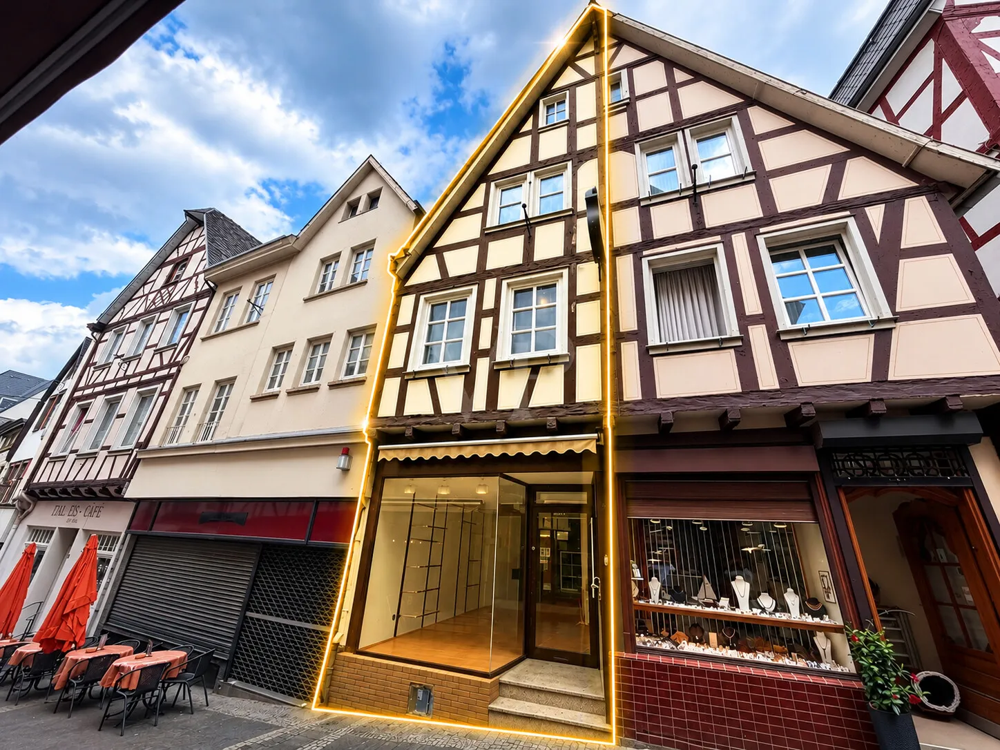 Außenansicht Laden-Seite