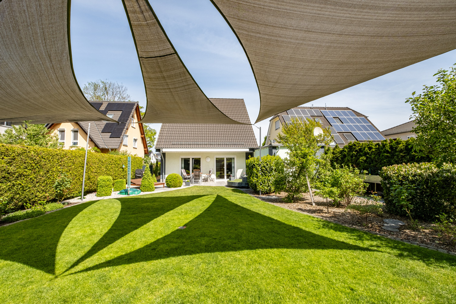 Blick aus dem Garten