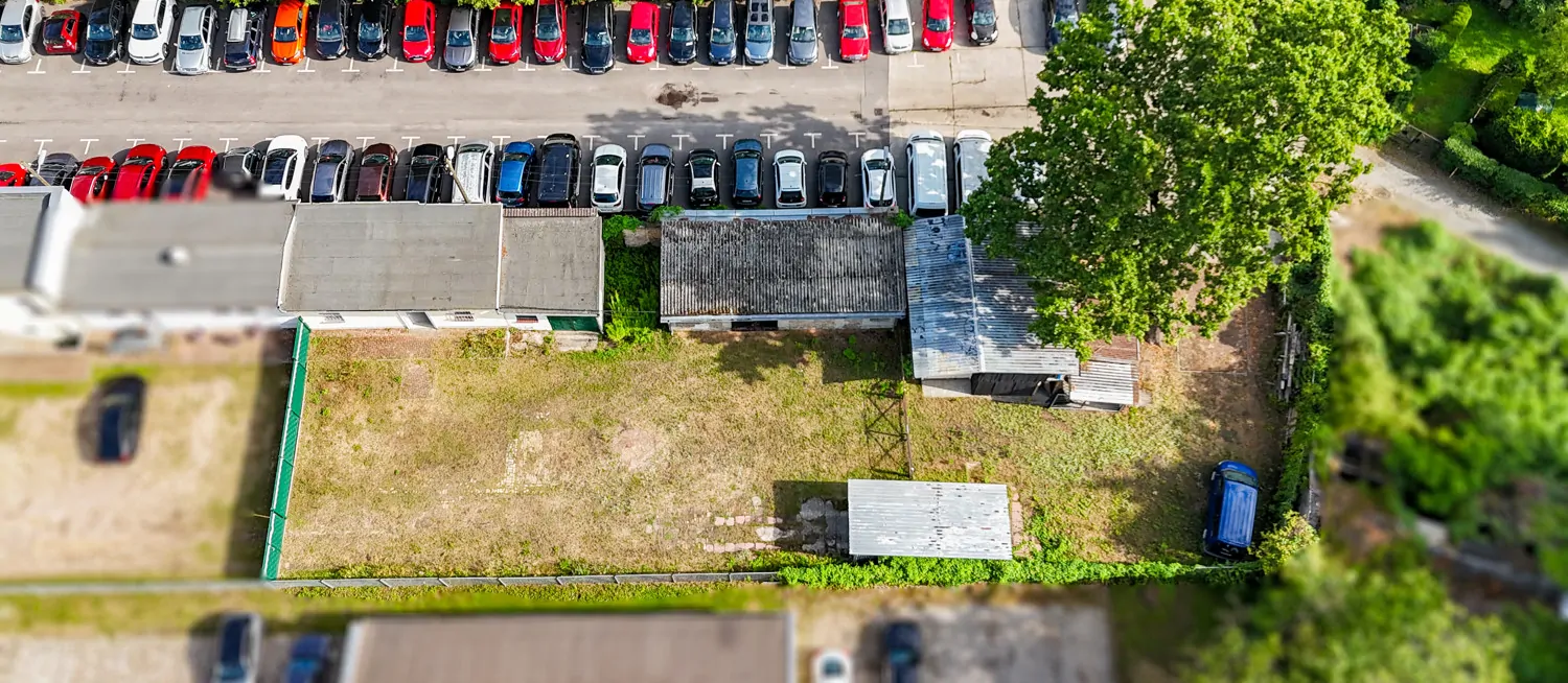Grundstück von oben