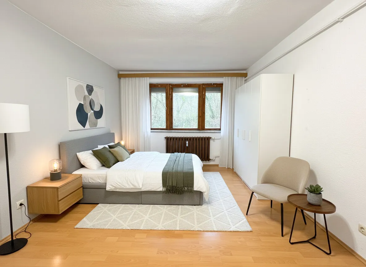 Einrichtungsmöglichkeit Schlafzimmer