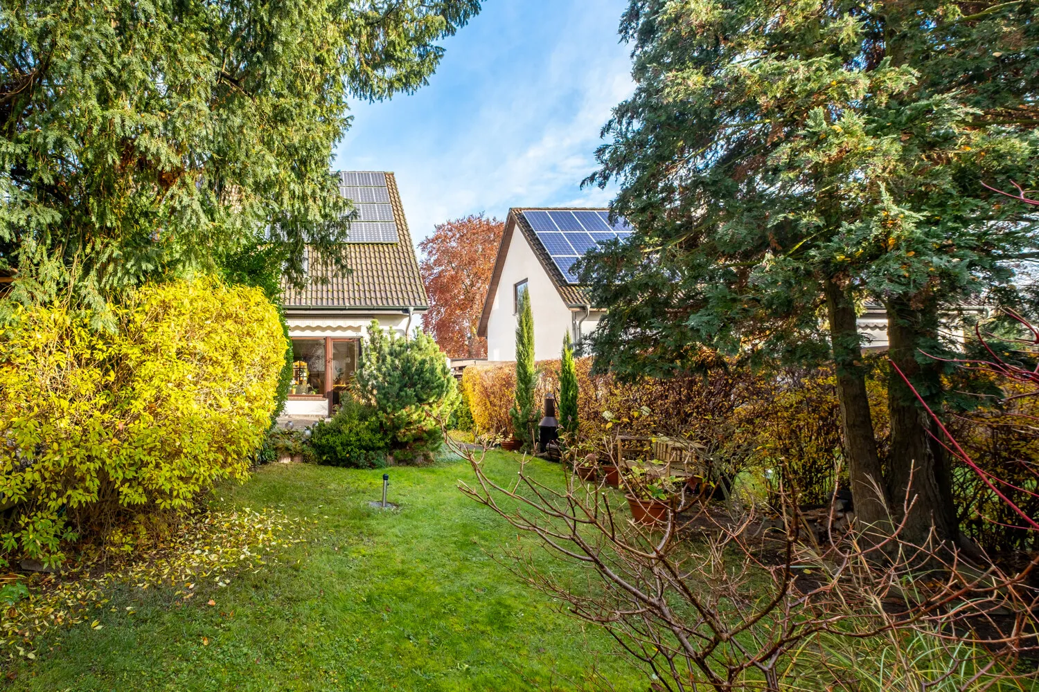 Garten mit Hausblick