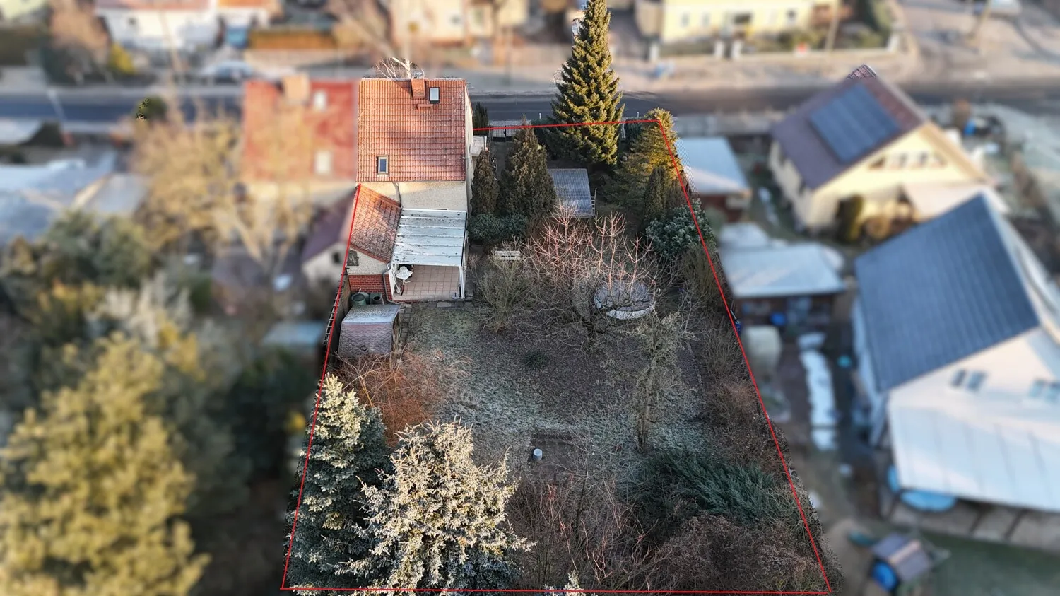 Grundstück von oben