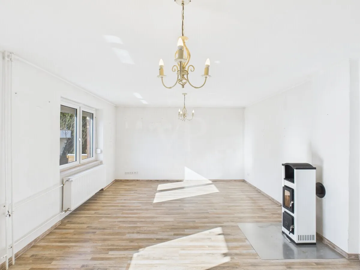 Wohnzimmer EG mit Kamin