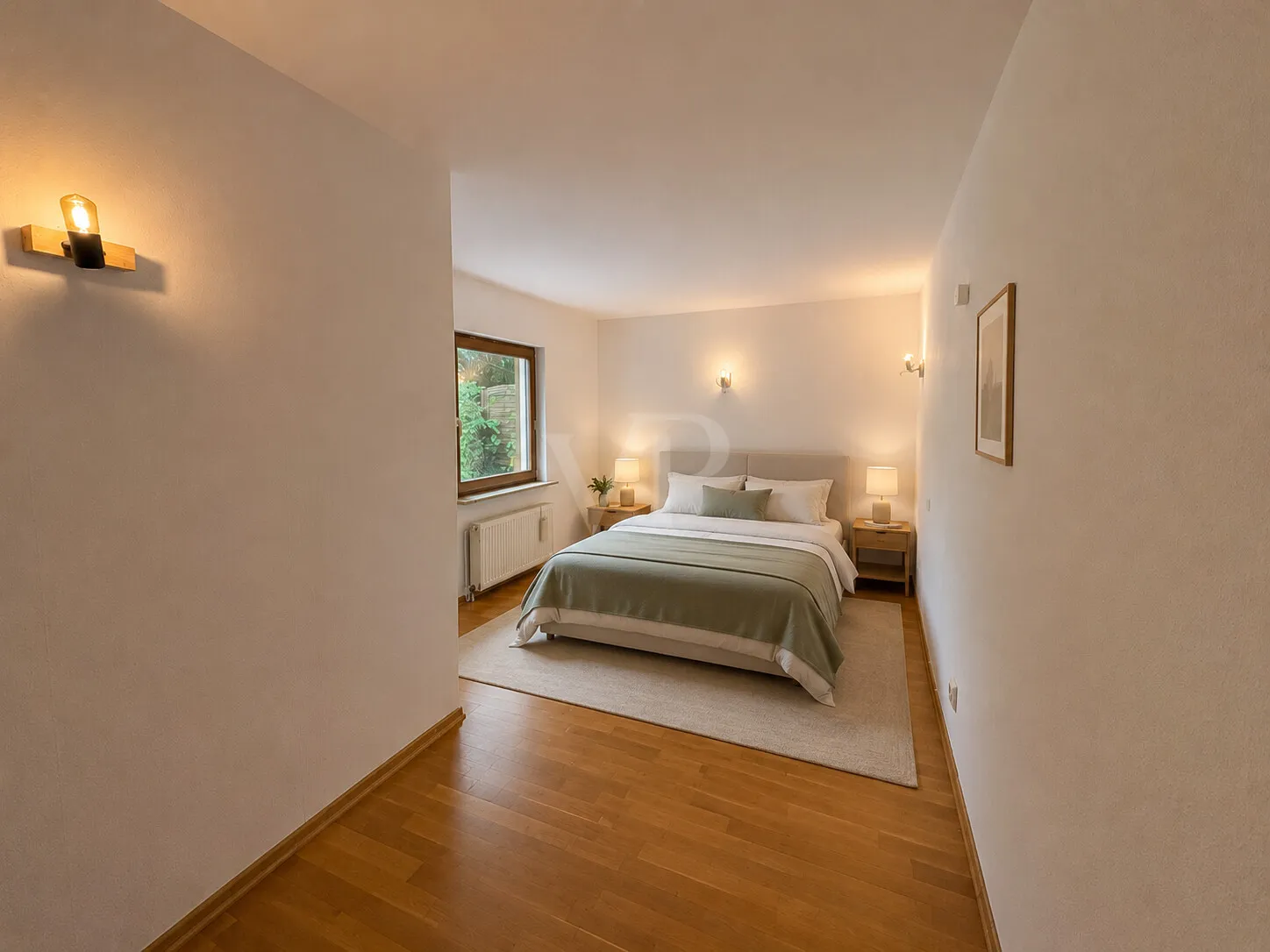 Schlafzimmer Bungalow KI generiert