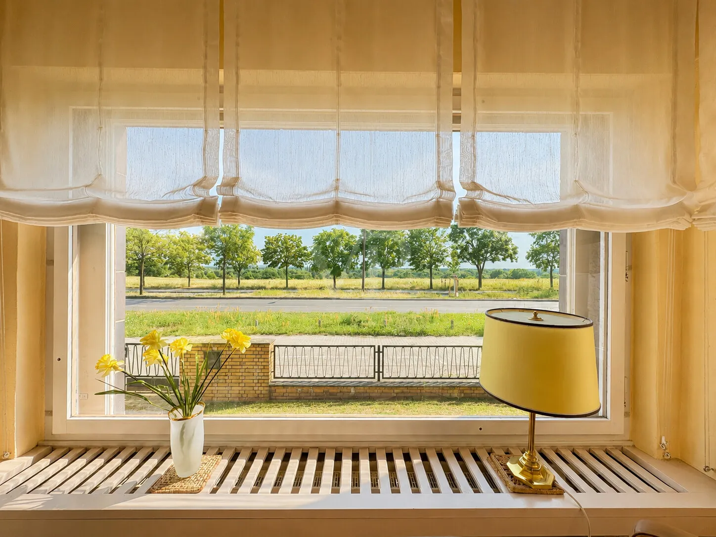 Blick aus dem Wohnzimmer