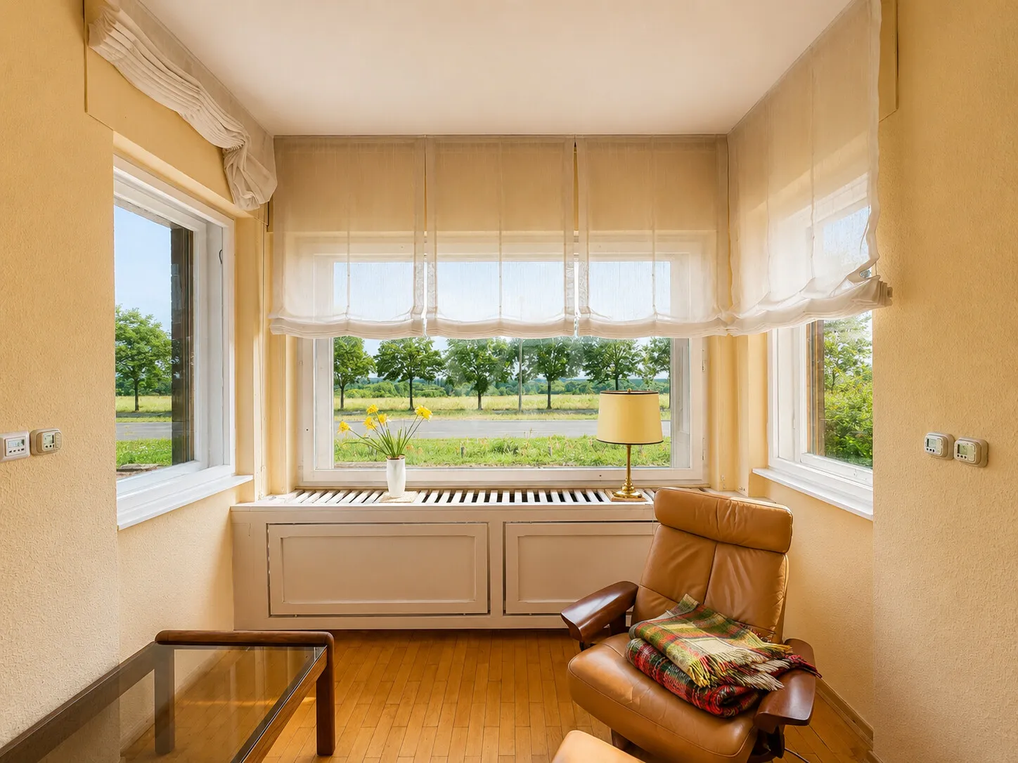 Blick aus dem Wohnzimmer