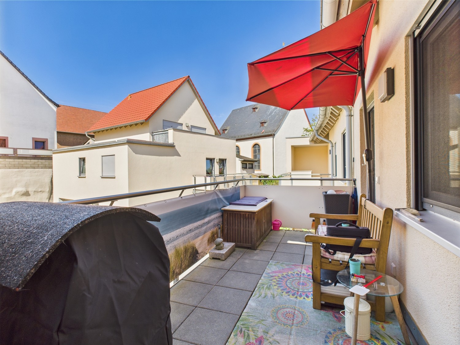Balkon in Richtung Innenhof