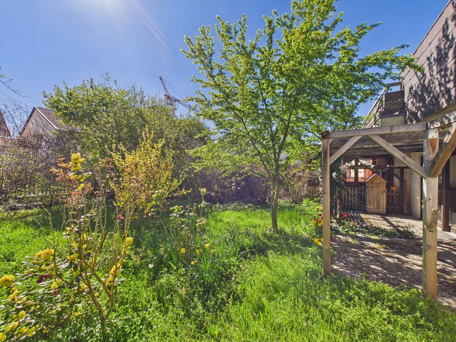schöner Gartenbereich