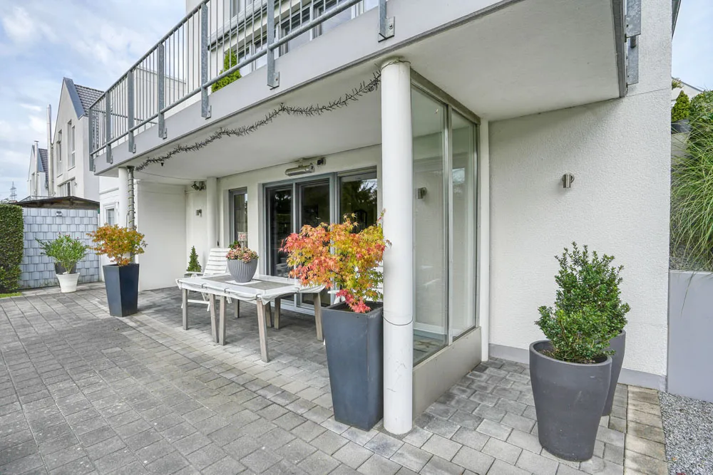 Terrasse im Gartengeschoss