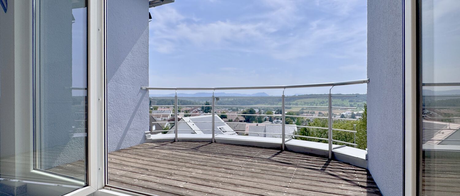 Dachloggia mit fantastischer Aussicht
