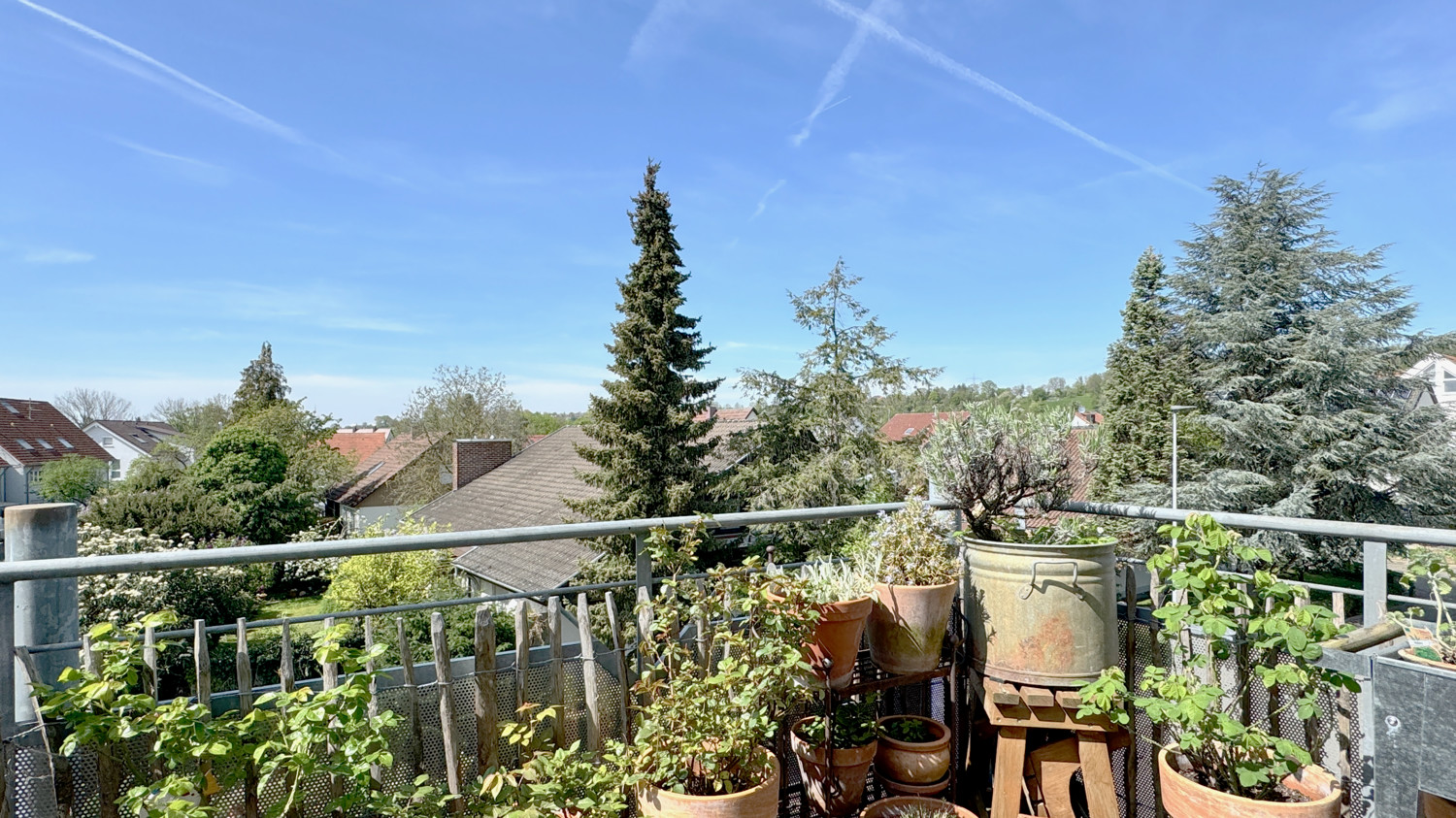 Herrlicher Ausblick vom Balkon